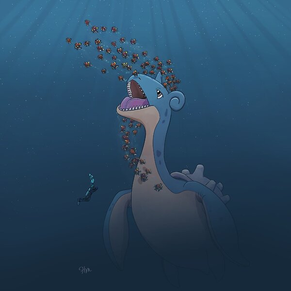 Deep Sea Lapras Prints