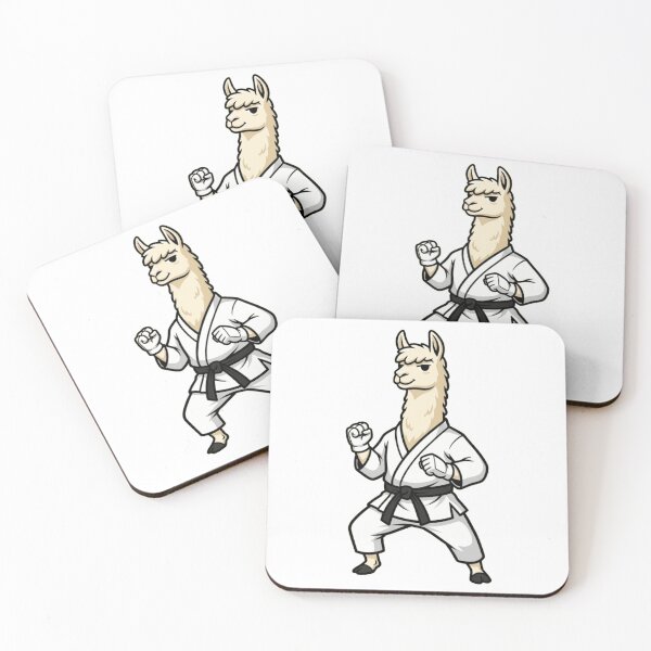 Item preview, Karate Llama Martial Artist Black Belt Sensei designed and sold by k3rstman1.
