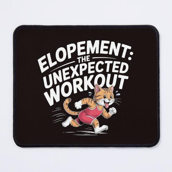 Item preview, Elopement The Unexpected Workout – Otter Raccoon Awareness Humor designed and sold by Redgiant87x.