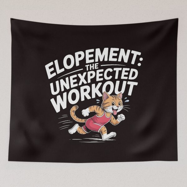 Item preview, Elopement The Unexpected Workout – Otter Raccoon Awareness Humor designed and sold by Redgiant87x.