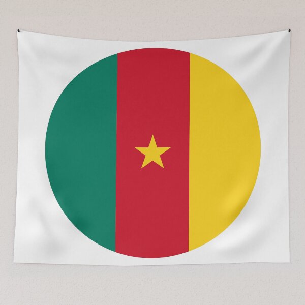 Item preview, Cameroon Round Flag Cameroonian Patriotic Heritage designed and sold by NTGUILTY.