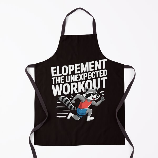 Item preview, Elopement The Unexpected Workout – Raccoon Otter Funny Awareness Quote designed and sold by Redgiant87x.