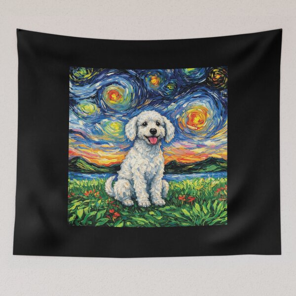 Item preview, Starry Night Yorkshire Terrier - Van Gogh Dog Art designed and sold by DreamPup.