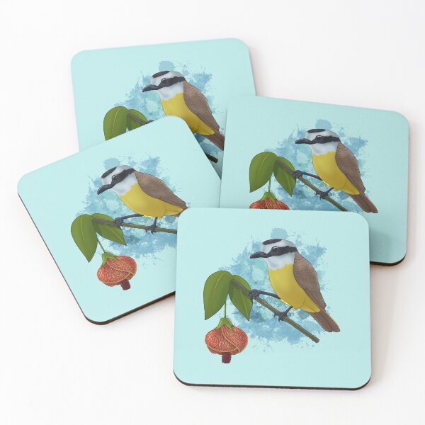 Item preview, Great Kiskadee and Flowering Maple designed and sold by AssortedDrawings.