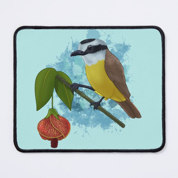 Item preview, Great Kiskadee and Flowering Maple designed and sold by AssortedDrawings.