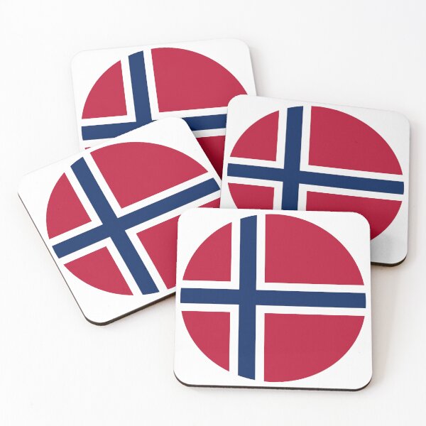 Item preview, Norway Round Flag Norwegian Patriotic Heritage designed and sold by NTGUILTY.