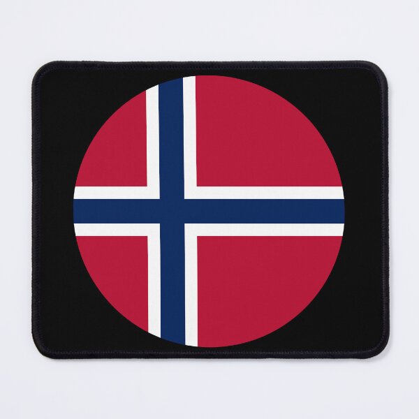 Item preview, Norway Round Flag Norwegian Patriotic Heritage designed and sold by NTGUILTY.