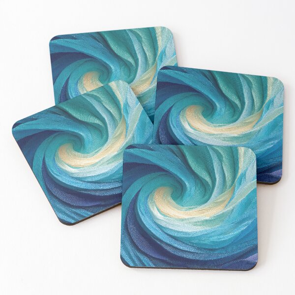 Item preview, Blue Turquoise Abstract Vortex designed and sold by daila70.