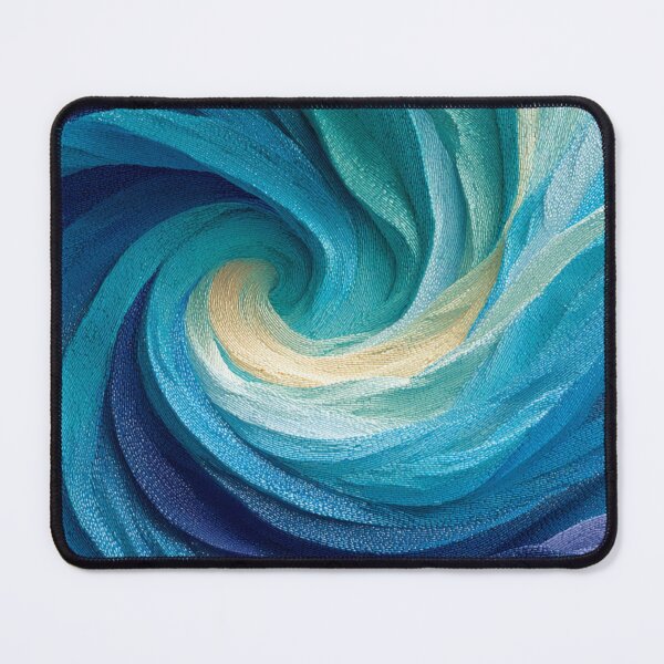Item preview, Blue Turquoise Abstract Vortex designed and sold by daila70.
