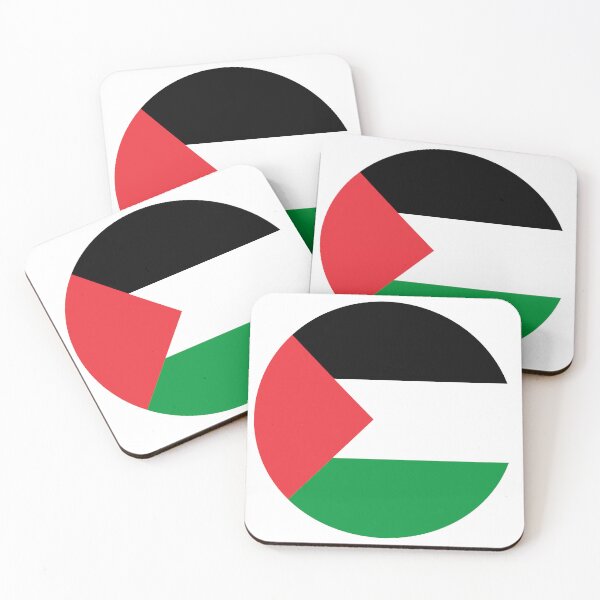 Item preview, Palestine Round Flag Palestinian Patriotic Heritage designed and sold by NTGUILTY.