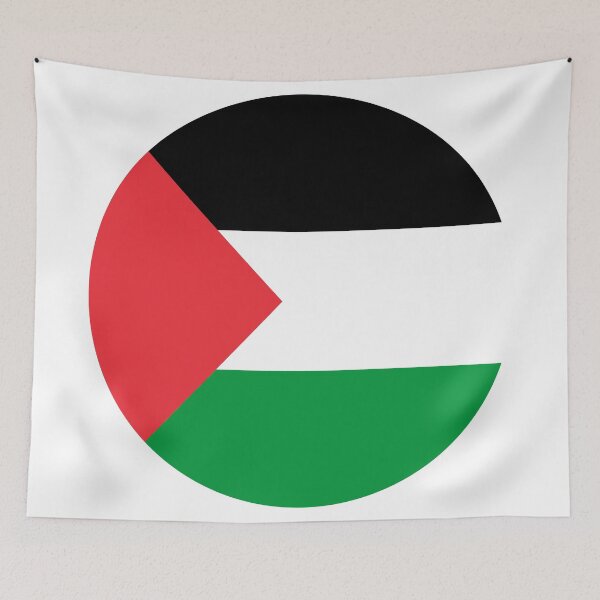 Item preview, Palestine Round Flag Palestinian Patriotic Heritage designed and sold by NTGUILTY.