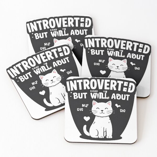 Item preview, Introverted Cat Lover Adopt Humor Design designed and sold by Ladys-Gents.