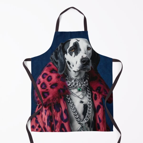 Item preview, Luxury Dalmatian in Red Leopard Coat designed and sold by velvetskyco.