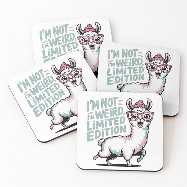 Item preview, I’m Not Weird I’m Limited Edition – Funny Llama Meme Sticker Cute Animal designed and sold by HubCreates.