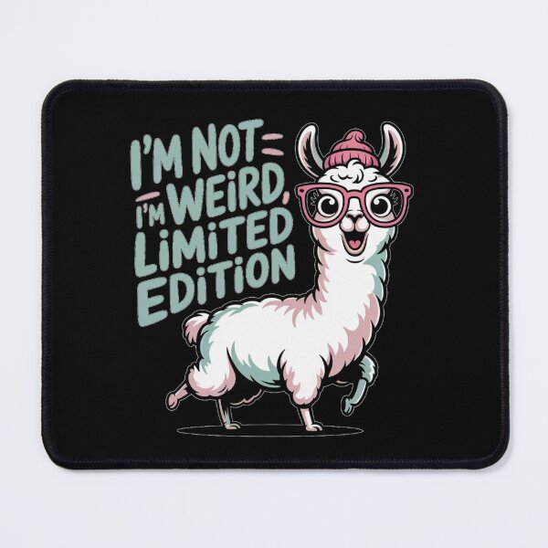 Item preview, I’m Not Weird I’m Limited Edition – Funny Llama Meme Sticker Cute Animal designed and sold by HubCreates.
