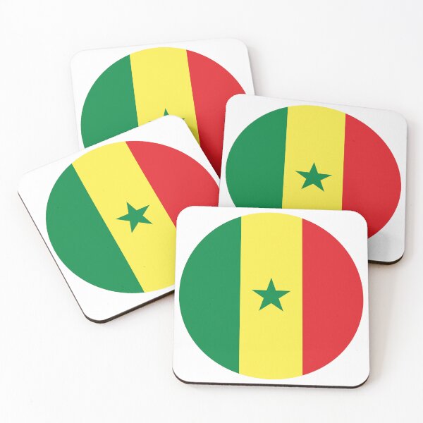 Item preview, Senegal Round Flag Senegalese Patriotic Heritage designed and sold by NTGUILTY.