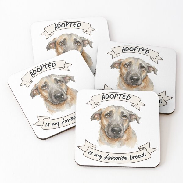 Item preview, Sad Rescue Dog Adopted is my Favorite Breed designed and sold by LittleAlfa.