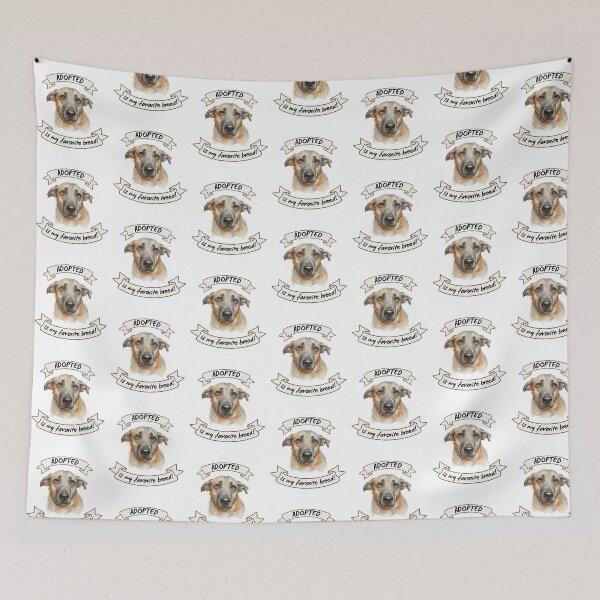 Item preview, Sad Rescue Dog Adopted is my Favorite Breed designed and sold by LittleAlfa.