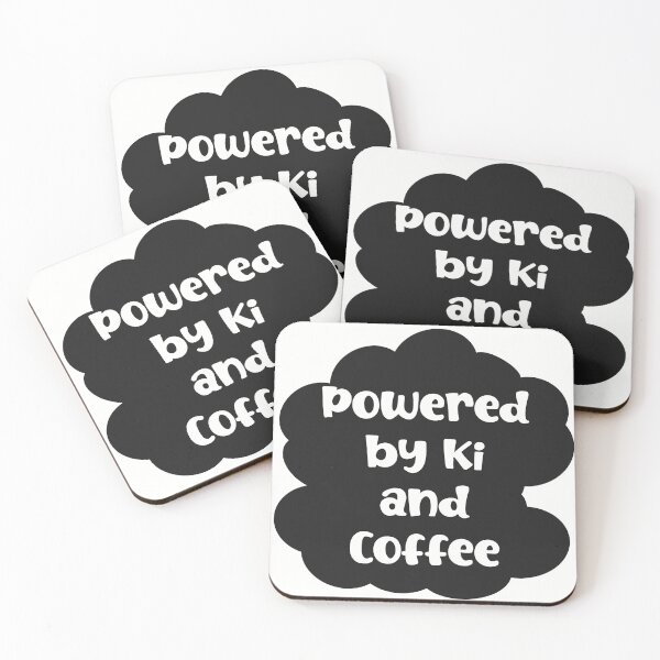 Item preview, Aikido - Powered by Ki & Coffee designed and sold by The Dotted Brush.