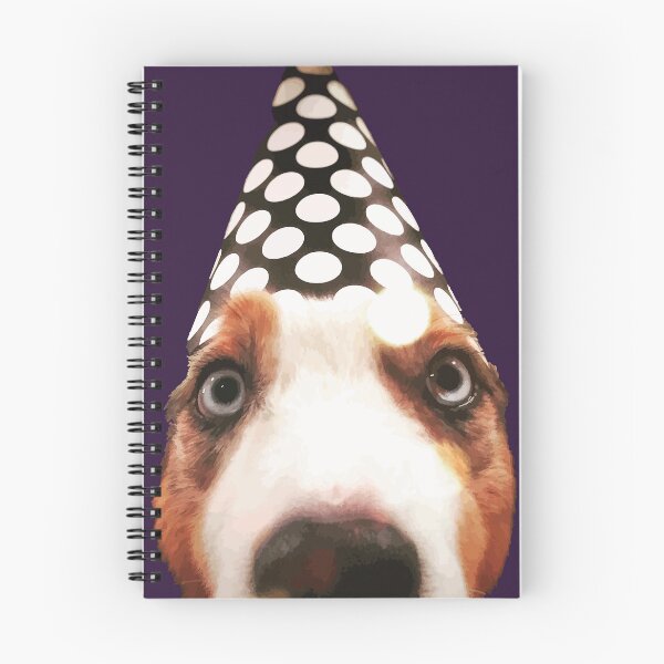Item preview, Party Dog Wearing Polka Dot Hat designed and sold by Arturo Daniel Garcia Palomo.