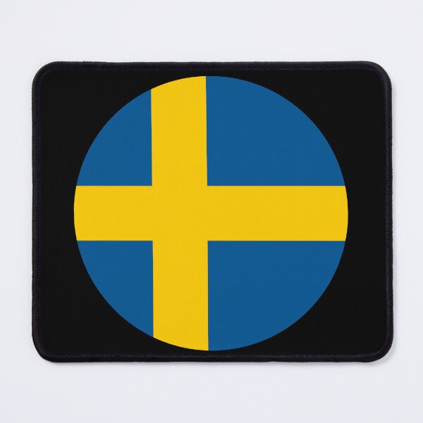 Item preview, Sweden Round Flag Swedish Patriotic Heritage designed and sold by NTGUILTY.