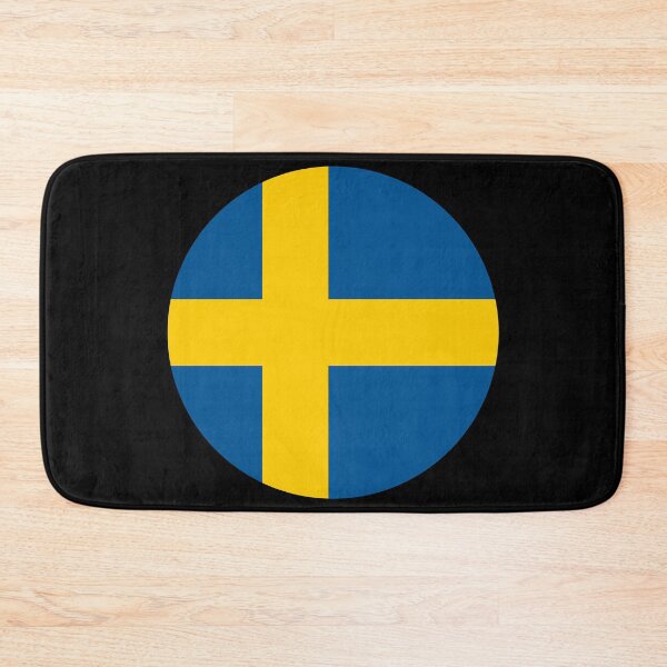 Item preview, Sweden Round Flag Swedish Patriotic Heritage designed and sold by NTGUILTY.