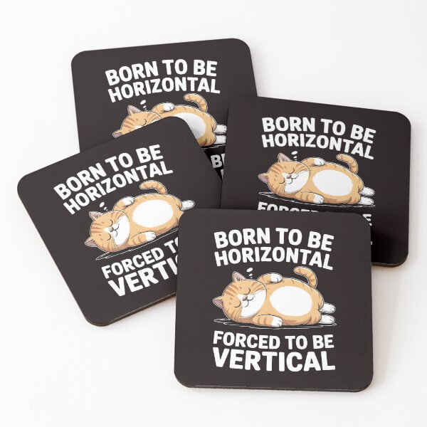 Item preview, Born To Be Horizontal Forced To Be Vertical – Funny Lazy Bear Meme designed and sold by Redgiant87x.