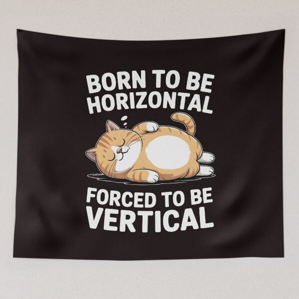 Item preview, Born To Be Horizontal Forced To Be Vertical – Funny Lazy Bear Meme designed and sold by Redgiant87x.