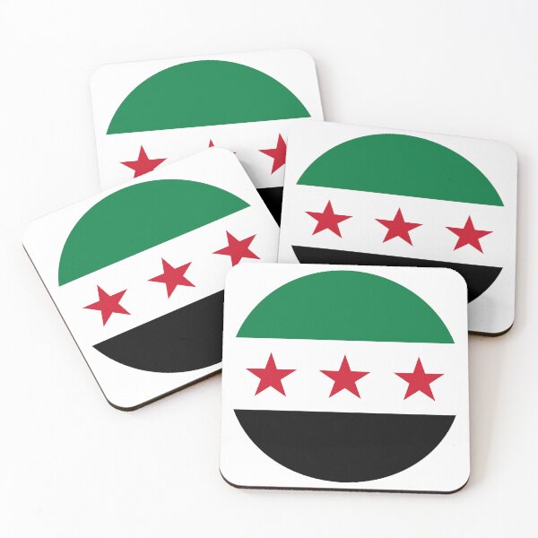 Item preview, Syria Round Flag Syrian Patriotic Heritage designed and sold by NTGUILTY.