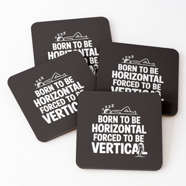 Item preview, Born To Be Horizontal Forced To Be Vertical – Lazy Cat Bear Meme Humor designed and sold by Redgiant87x.