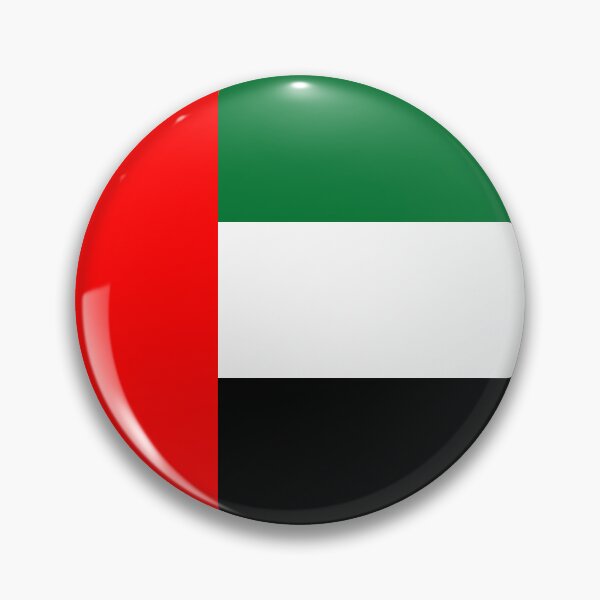 Item preview, United Arab Emirates Round Flag Emirati Patriotic Heritage designed and sold by NTGUILTY.