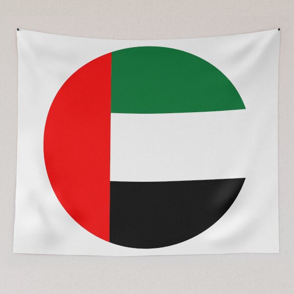 Item preview, United Arab Emirates Round Flag Emirati Patriotic Heritage designed and sold by NTGUILTY.