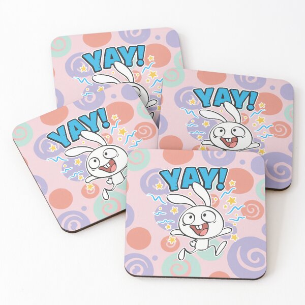 Item preview, Yay! Happy Bunny Cute Celebration Cartoon designed and sold by Taridesign.