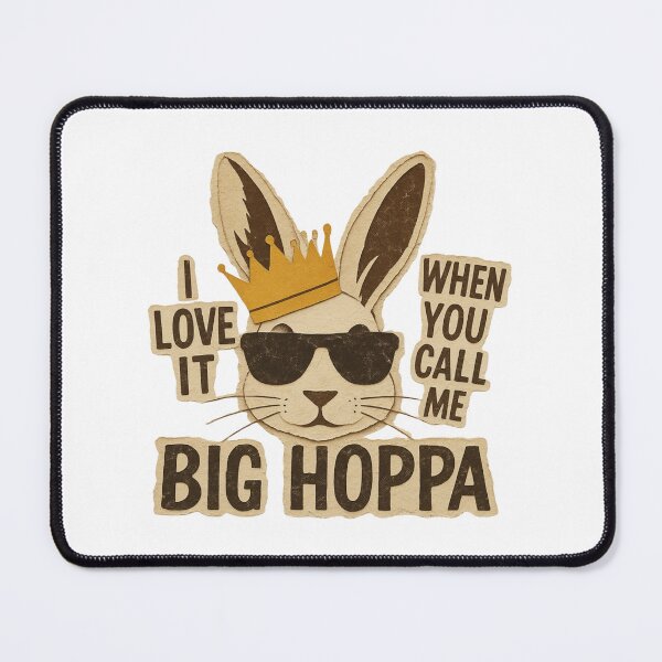 Item preview, Bunny Love It When You Call Me Big Hoppa Easter Rabbit Cartoon | Funny Kawaii Hip Hop Easter Meme Art Design designed and sold by MyTeeSh.