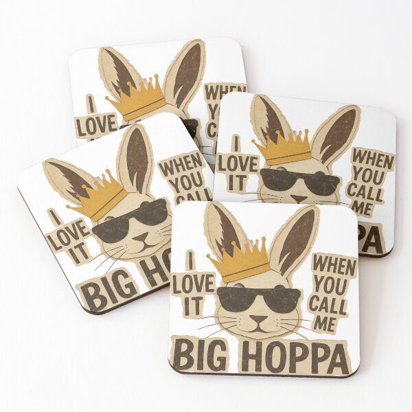 Item preview, Bunny Love It When You Call Me Big Hoppa Easter Rabbit Cartoon | Funny Kawaii Hip Hop Easter Meme Art Design designed and sold by MyTeeSh.