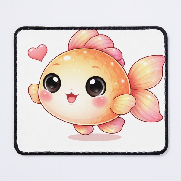 Item preview, Kawaii Fish Cute Cartoon Animal Sticker for Kids & Ocean Lovers designed and sold by RickE.