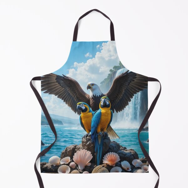 Item preview, Eagle and Macaws by the Waterfall designed and sold by InezPhotography.