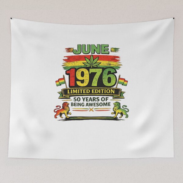 Item preview, June 1976 Reggae Birthday Shirt – Limited Edition 50 Years designed and sold by PavelskiArt.