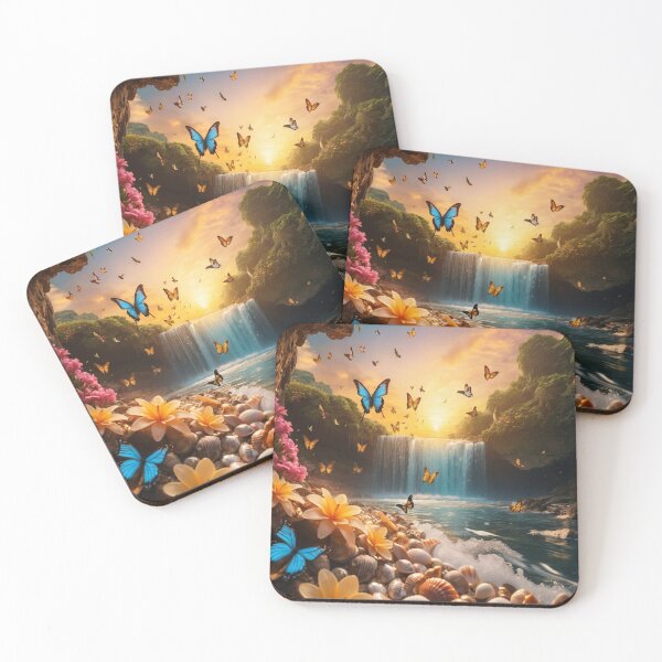 Item preview, Enchanting Waterfall with Butterflies designed and sold by InezPhotography.