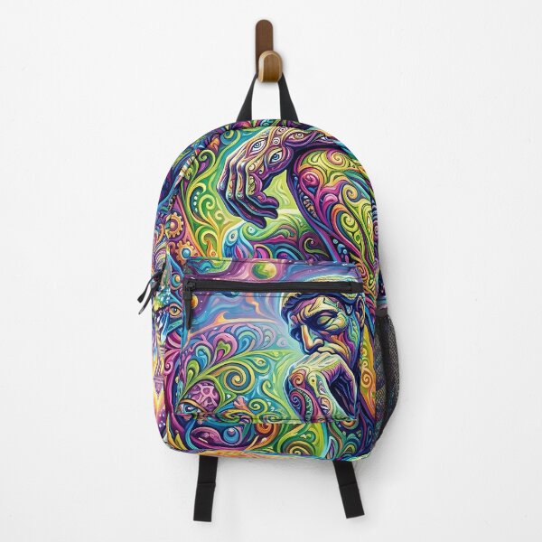 Item preview, The Thinker - Trippy Classic Art Remix designed and sold by Lucid Dream Pixel.