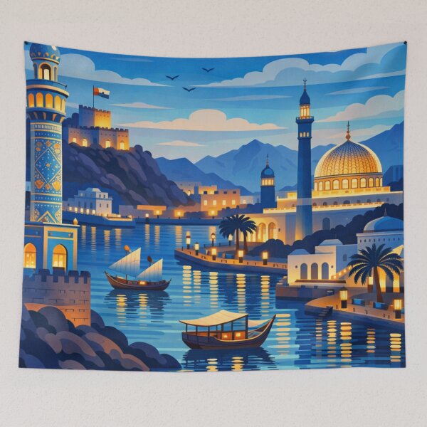 Item preview, Muscat Oman Travel Poster designed and sold by MatthewHeights.