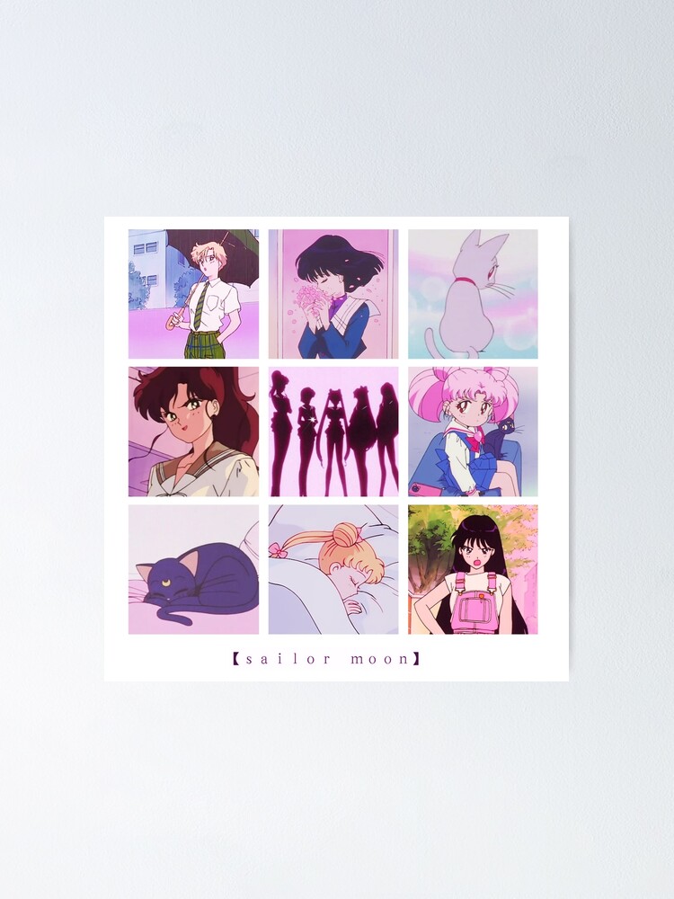 Sailor Moon Vaporwave Aesthetic Anime Collage Poster By Sassylin Sailor Moon Vaporwave Aesthetic Anime Collage Poster By Sassylin