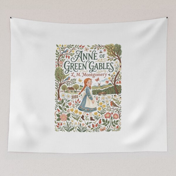 Item preview, Anne of Green Gables White Folk Art Design designed and sold by Abyswit.
