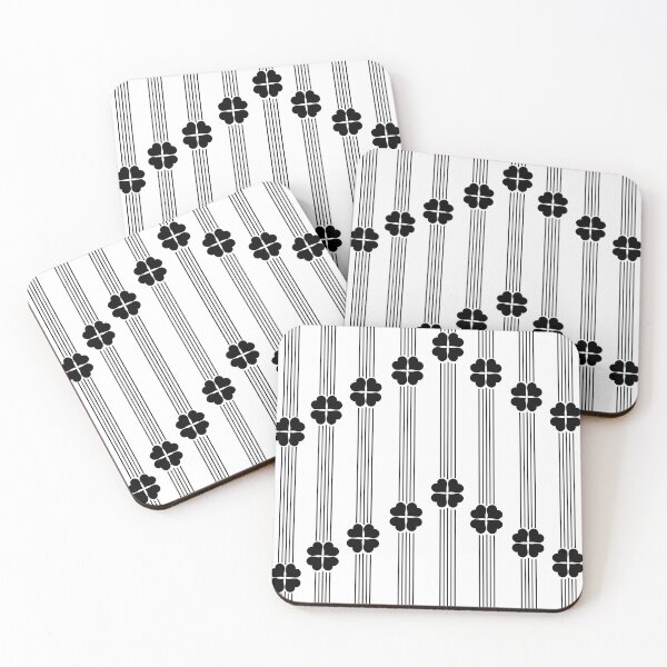 Item preview, Black Hearts & Vertical Stripes on White designed and sold by Digitalmyth's Designs.