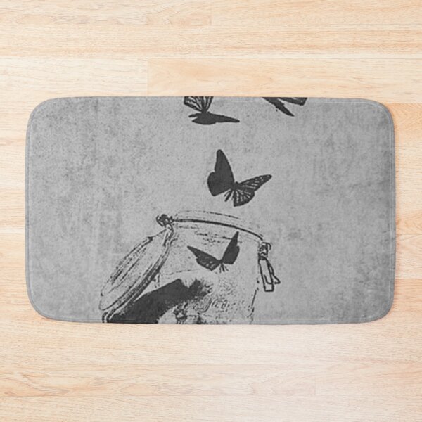 Item preview, Butterflies Escaping Jar Vintage Grunge Art designed and sold by GraveyardGlam.
