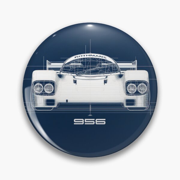 Item preview, 956 Race Car Blueprint Illustration Front designed and sold by blackdogshop.