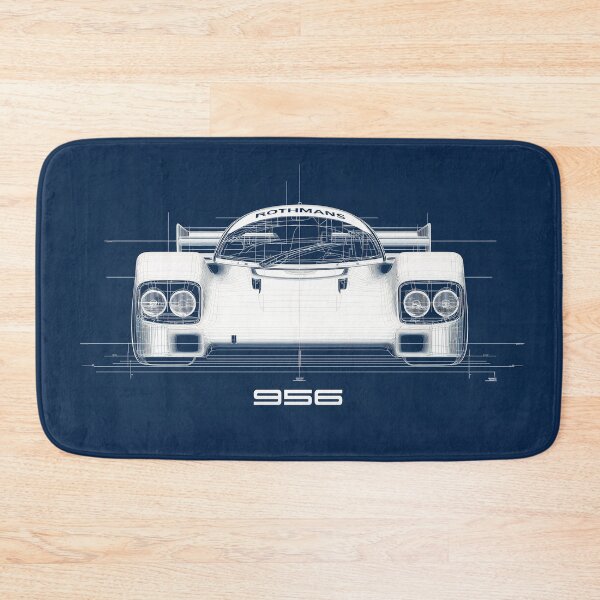 Item preview, 956 Race Car Blueprint Illustration Front designed and sold by blackdogshop.