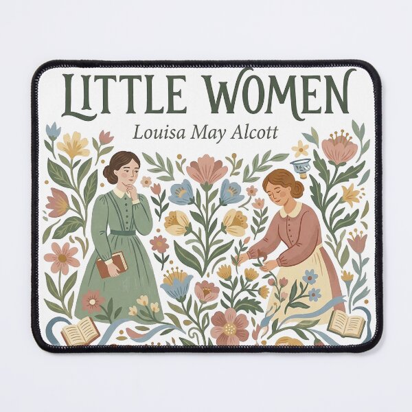 Item preview, Little Women Folk Art Sisters Illustration designed and sold by Abyswit.