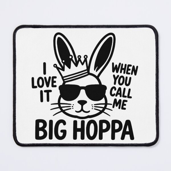 Item preview, Bunny Love It When You Call Me Big Hoppa Easter Rabbit | Funny Kawaii Hip Hop Easter Meme Art Design designed and sold by MyTeeSh.