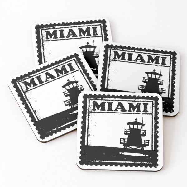 Item preview, Vintage Miami Beach Lifeguard Tower Stamp b designed and sold by Fikuall.